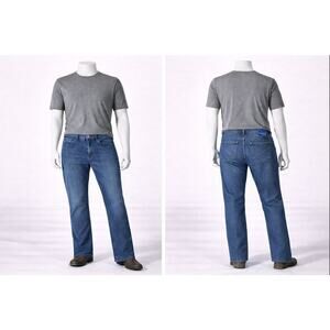 Mugsy Jeans Men’s Slim Straight Stretch Denim studio Blue FLXNSB 35x30